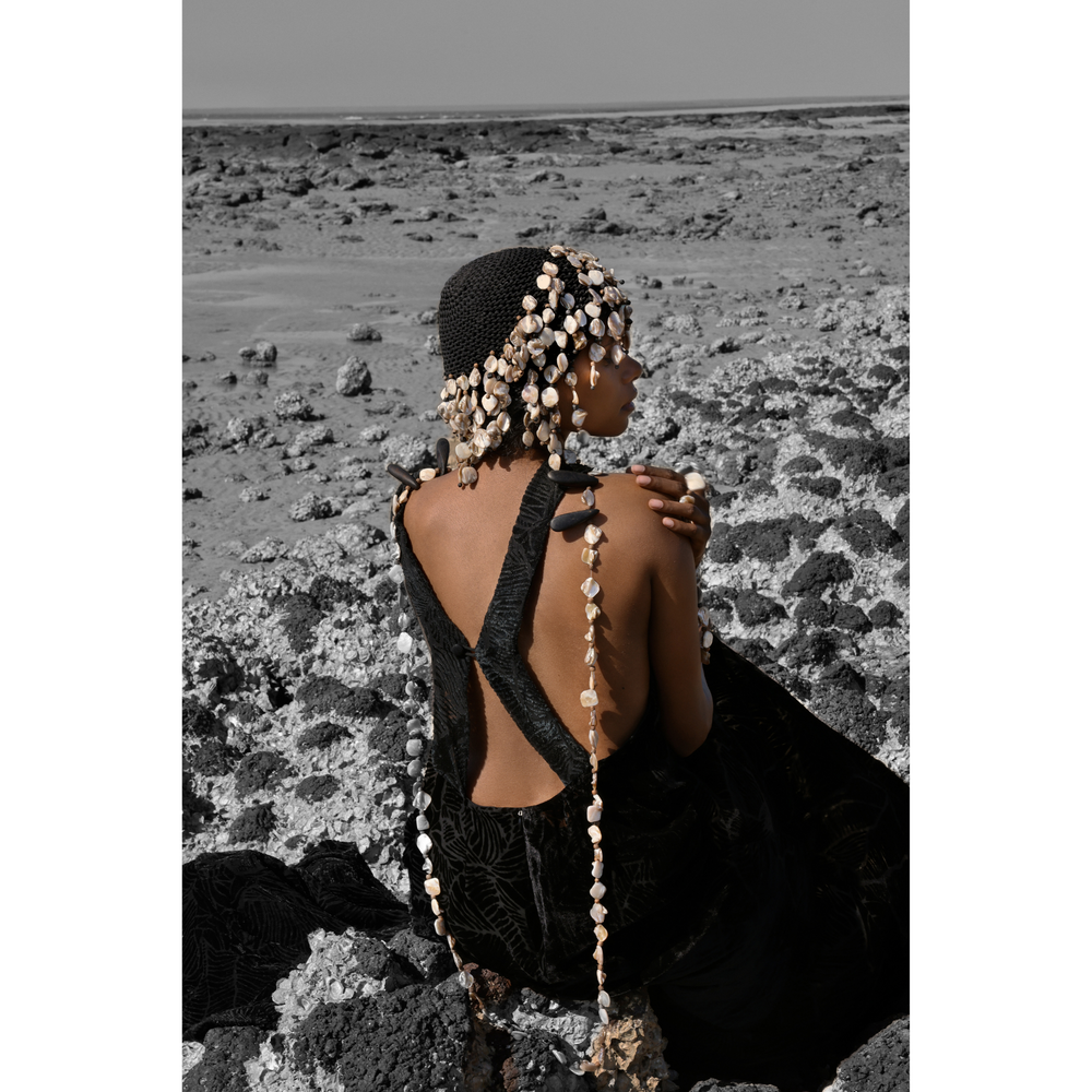 CUSTOM WALUNG HAND ETCHED SILK DEVORE GOWN